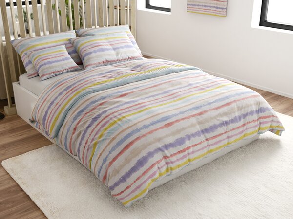 Lenjerie din bumbac Renforce LINKY colorata Dimensiune lenjerie de pat: 70 x 90 cm | 140 x 220 cm