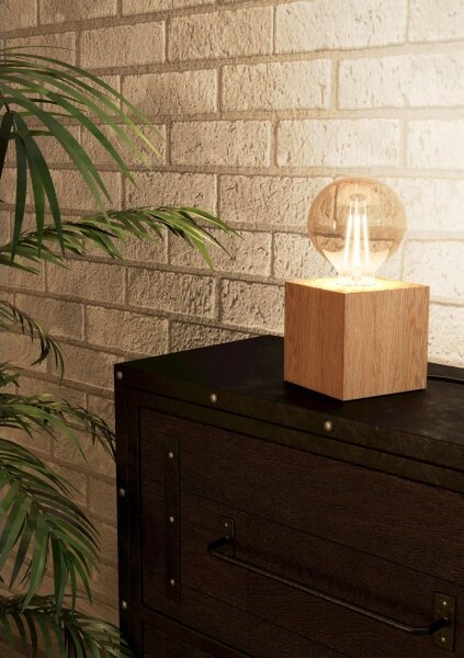 Lampă de masă PRESTWICK 1xE27/40W/230V bej Eglo 43733