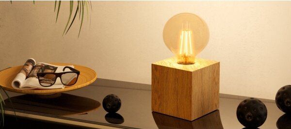 Lampă de masă PRESTWICK 1xE27/40W/230V bej Eglo 43733