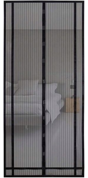 Plasa de tantari Magic Mesh, inchidere cu magnet, montare cu velcro autoadeziv, 100x220 cm, negru