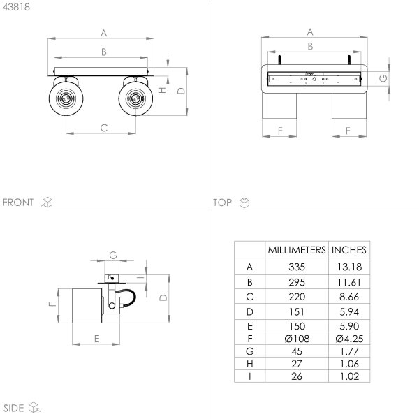 Spot SOUTHERY 2xE27/40W/230V Eglo 43818