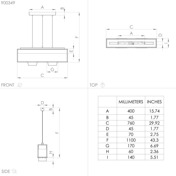 Lustră pe cablu LIBERTAD 3xE27/40W/230V Eglo 900349