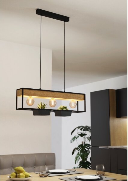 Lustră pe cablu LIBERTAD 3xE27/40W/230V Eglo 900349