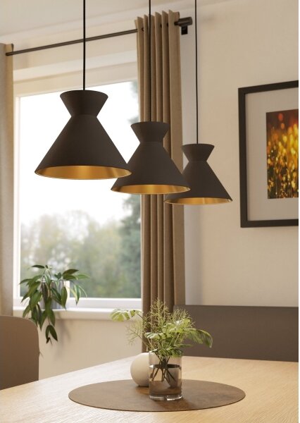 Eglo 900348 - Lampă suspendată pe cablu NASTASIA 3xE27/40W/230V