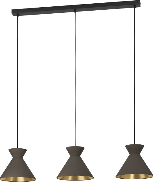 Eglo 900348 - Lampă suspendată pe cablu NASTASIA 3xE27/40W/230V