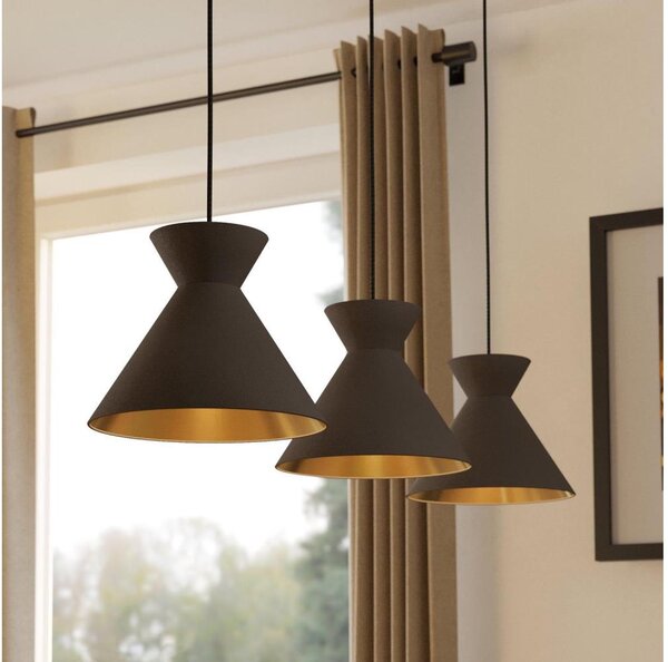 Eglo 900348 - Lampă suspendată pe cablu NASTASIA 3xE27/40W/230V