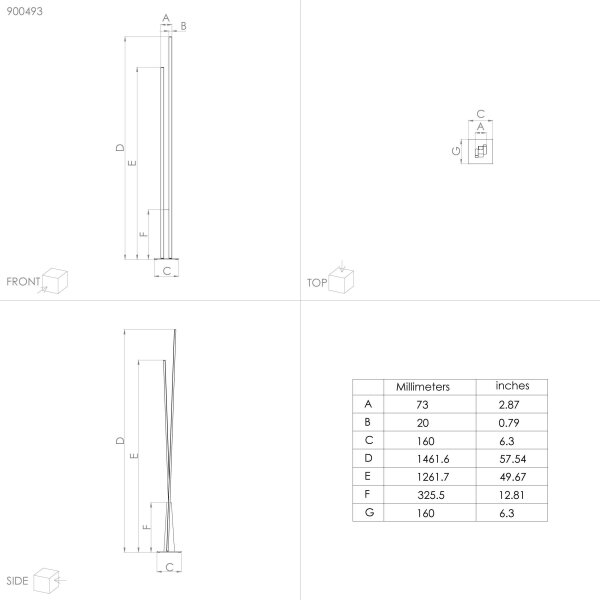Lampadar LED PANAGRIA LED/24W/230V Eglo 900493