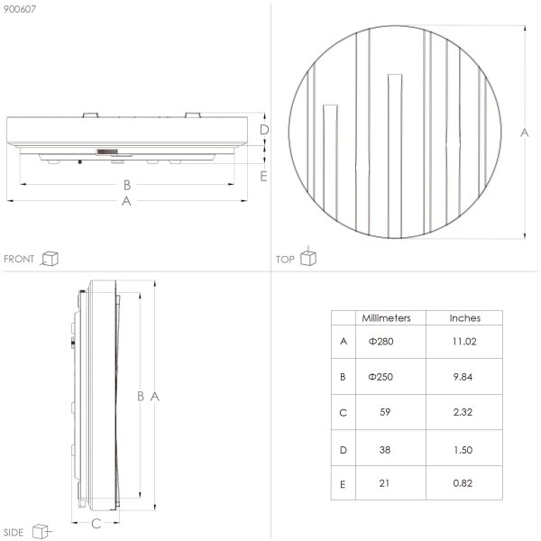 Plafonieră LED FERENTINO LED/10W/230V d. 28 cm Eglo 900607