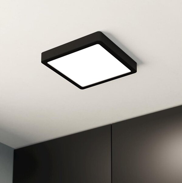 Plafonieră LED pentru baie Eglo FUEVA 900644, 17W/230V, IP44, neagră