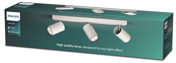 Spot KOSIPO 3xGU10/5,5W/230V alb Philips