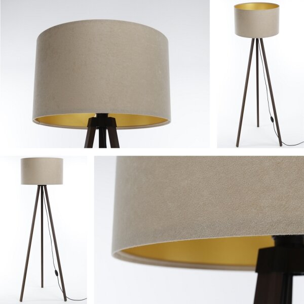 Lampadar STANDART 1xE27/60W/230V bej/maro