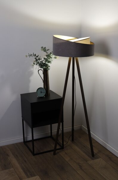Lampă de podea GALAXY 1xE27/60W/230V gri/wenge