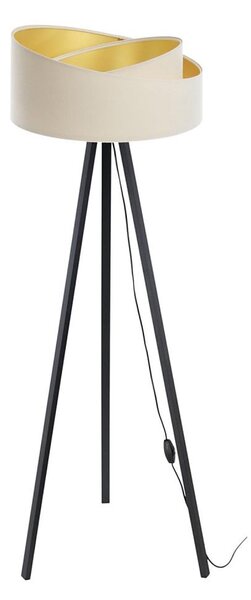 Lampă de podea GALAXY 1xE27/60W/230V crem/wenge