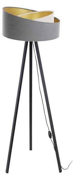 Lampă de podea GALAXY 1xE27/60W/230V gri/crem/wenge