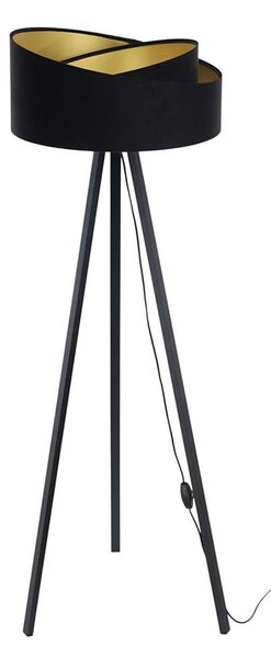 Lampă de podea GALAXY 1xE27/60W/230V negru/wenge