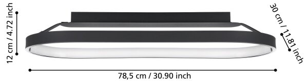 Plafonieră LED dimabilă CODRIALES LED/27W/230V Eglo 900631