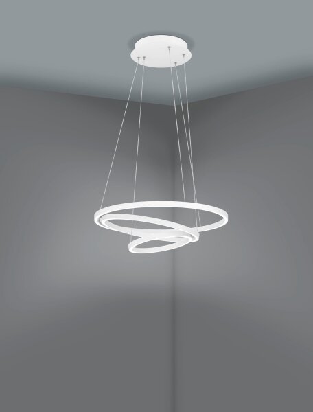 Lustră LED dimabilă pe cablu LOBINERO-Z LED/43,2W/230V alb Eglo 900478