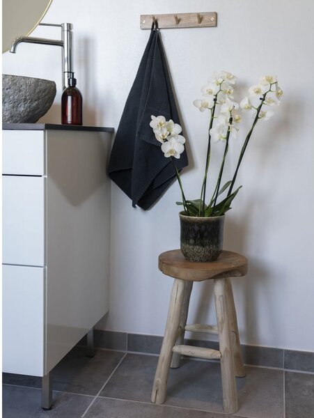 Scaun din lemn de tec cu 4 picioare House Nordic Badia, ø 30 cm