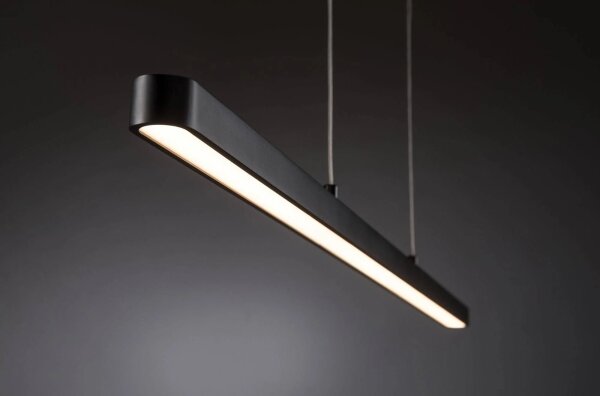 Lustră pe cablu dimabilă LED/42W LENTO 230V neagră Paulmann 79693