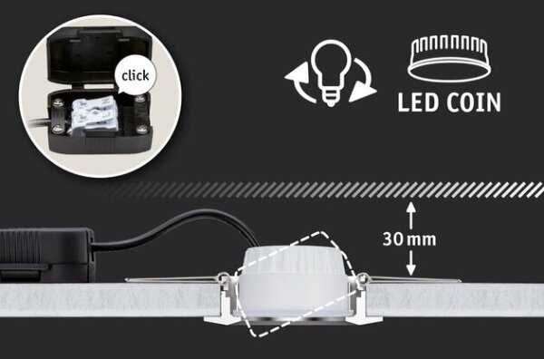 SET 3x corp de iluminat dimabil pentru baie LED/6W IP23 NOVA 230V Paulmann 94472
