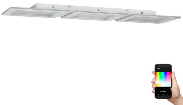 Plafonieră LED RGBW dimabilă PADROGIANO-Z LED/42,5W/230V Eglo 900482