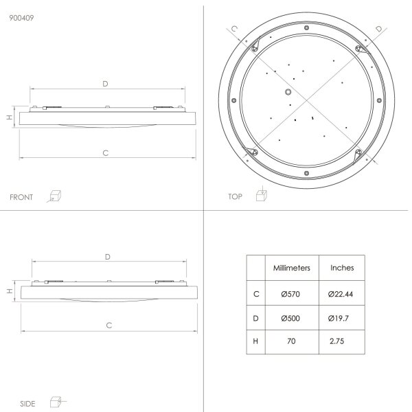 Plafonieră LED RGBW dimabilă MONTEMORELOS-Z LED/34,5W/230V Eglo 900409