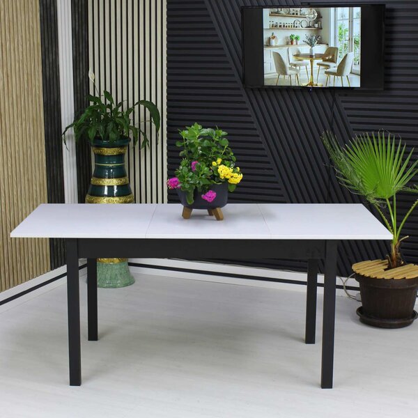 Masă extensibilă Mara Alb 170x75 cm