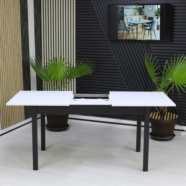Masă extensibilă Mara Alb 170x75 cm