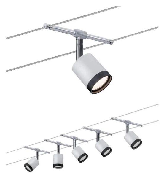 Paulmann 3981 - Set 5xLED/4W sistem complet cu cablu TUBE 230V
