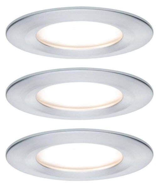 SET 3x corp de iluminat încastrat pentru baie LED/6W IP44 NOVA 230V Paulmann 93462