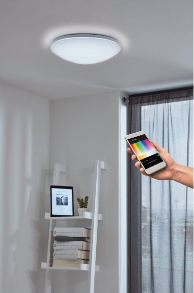 Aplică/plafonieră LED RGB dimabilă Eglo 32589 GIRON-C LED/17W/230V