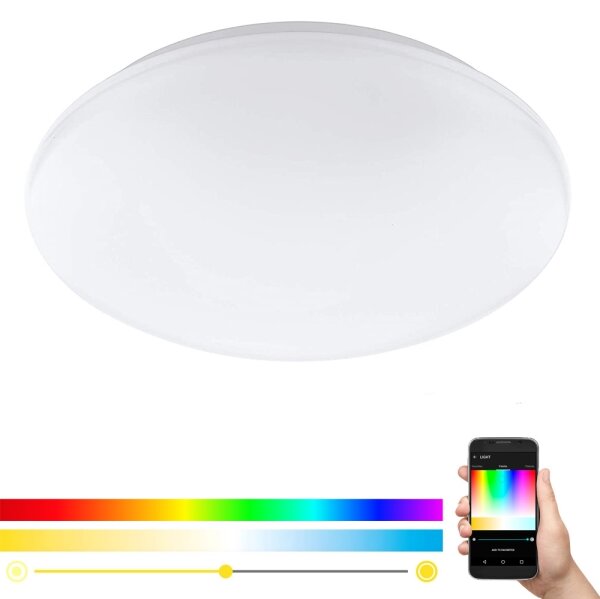 Aplică/plafonieră LED RGB dimabilă Eglo 32589 GIRON-C LED/17W/230V