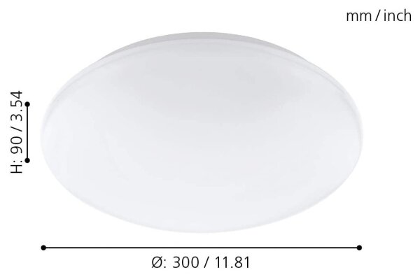 Aplică/plafonieră LED RGB dimabilă Eglo 32589 GIRON-C LED/17W/230V