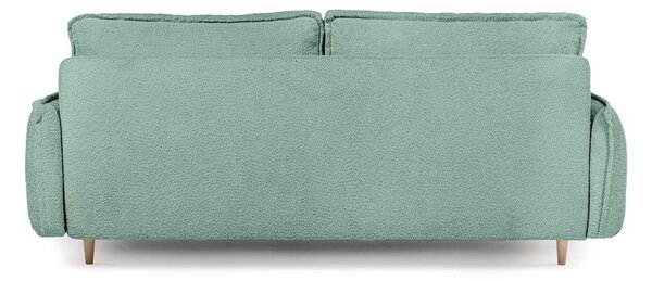 Canapea verde extensibilă cu tapițerie din stofă bouclé 215 cm Patti – Bonami Selection