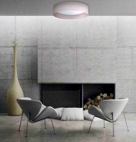 Plafonieră LED Duolla ROLLER LED/24W/230V d. 45 cm gri deschis