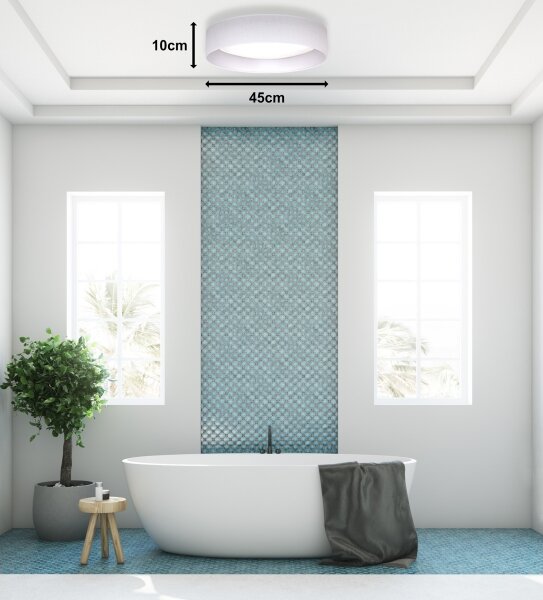 Plafonieră LED Duolla ROLLER LED/24W/230V d. 45 cm alb