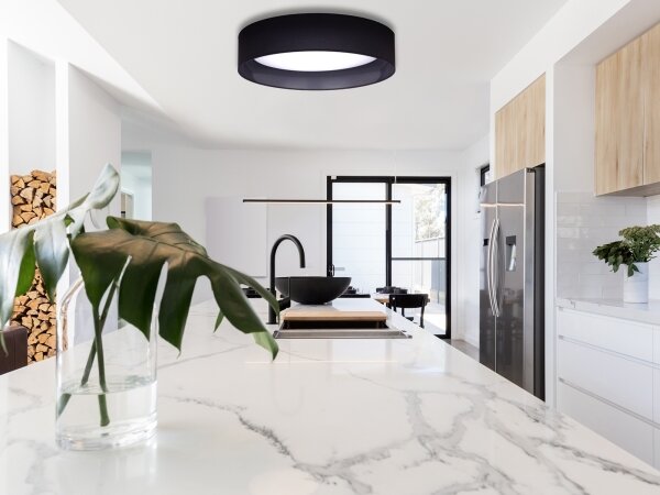 Plafonieră LED Duolla ROLLER LED/24W/230V d. 45 cm negru