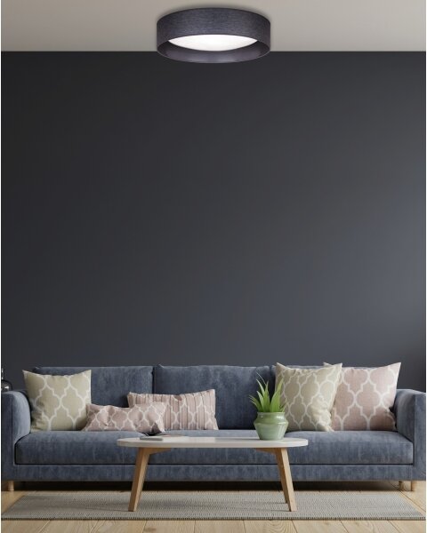 Plafonieră LED Duolla ROLLER LED/24W/230V d. 45 cm antracit