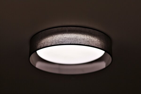 Plafonieră LED Duolla ROLLER LED/24W/230V d. 45 cm antracit