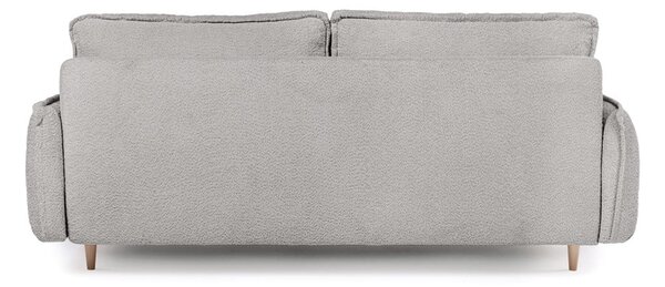Canapea gri extensibilă cu tapițerie din stofă bouclé 215 cm Patti – Bonami Selection