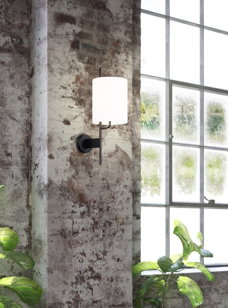 Lampă de perete TOKYO 1xE27/40W/230V neagră/albă