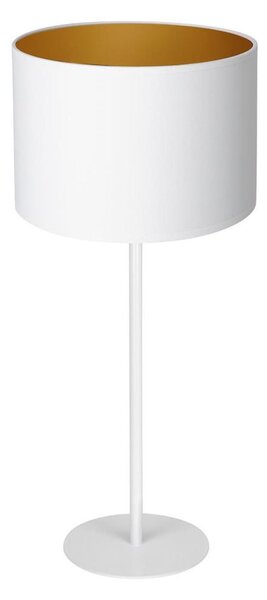 Lampă de masă ARDEN 1xE27/60W/230V d. 25 cm albă/aurie