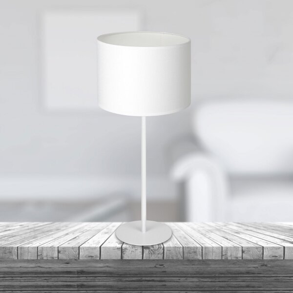 Lampă de masă ARDEN 1xE27/60W/230V d. 25 cm albă