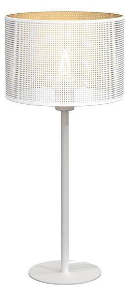 Lampă de masă LOFT SHADE 1xE27/60W/230V d. 25 cm albă/aurie