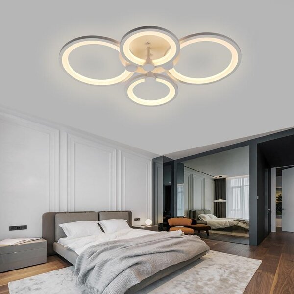 Lustră LED dimabilă aplicată LED/65W/230V 3000-6500K + telecomandă