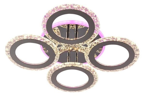 Lustră LED RGB aplicată dimabilă LED/55W/230V 3000-6500K + telecomandă