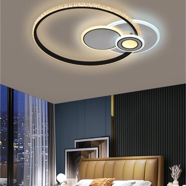 Lustră LED dimabilă aplicată LED/80W/230V 3000-6500K + telecomandă