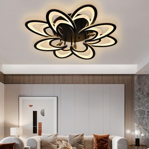Lustră LED dimabilă aplicată LED/125W/230V 3000-6500K + telecomandă