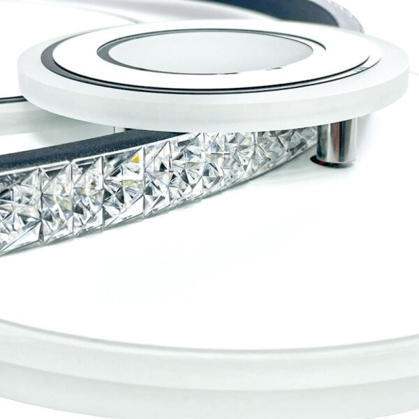 Lustră LED dimabilă aplicată LED/80W/230V 3000-6500K + telecomandă