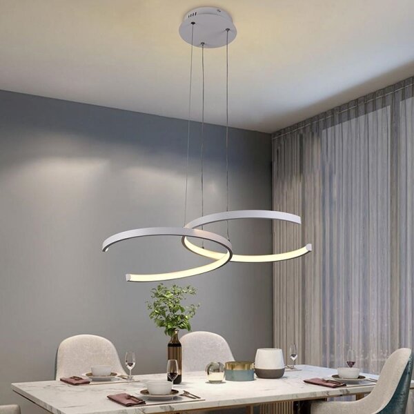 Lustră LED dimabilă pe cablu LED/50W/230V 3000-6500K + telecomandă